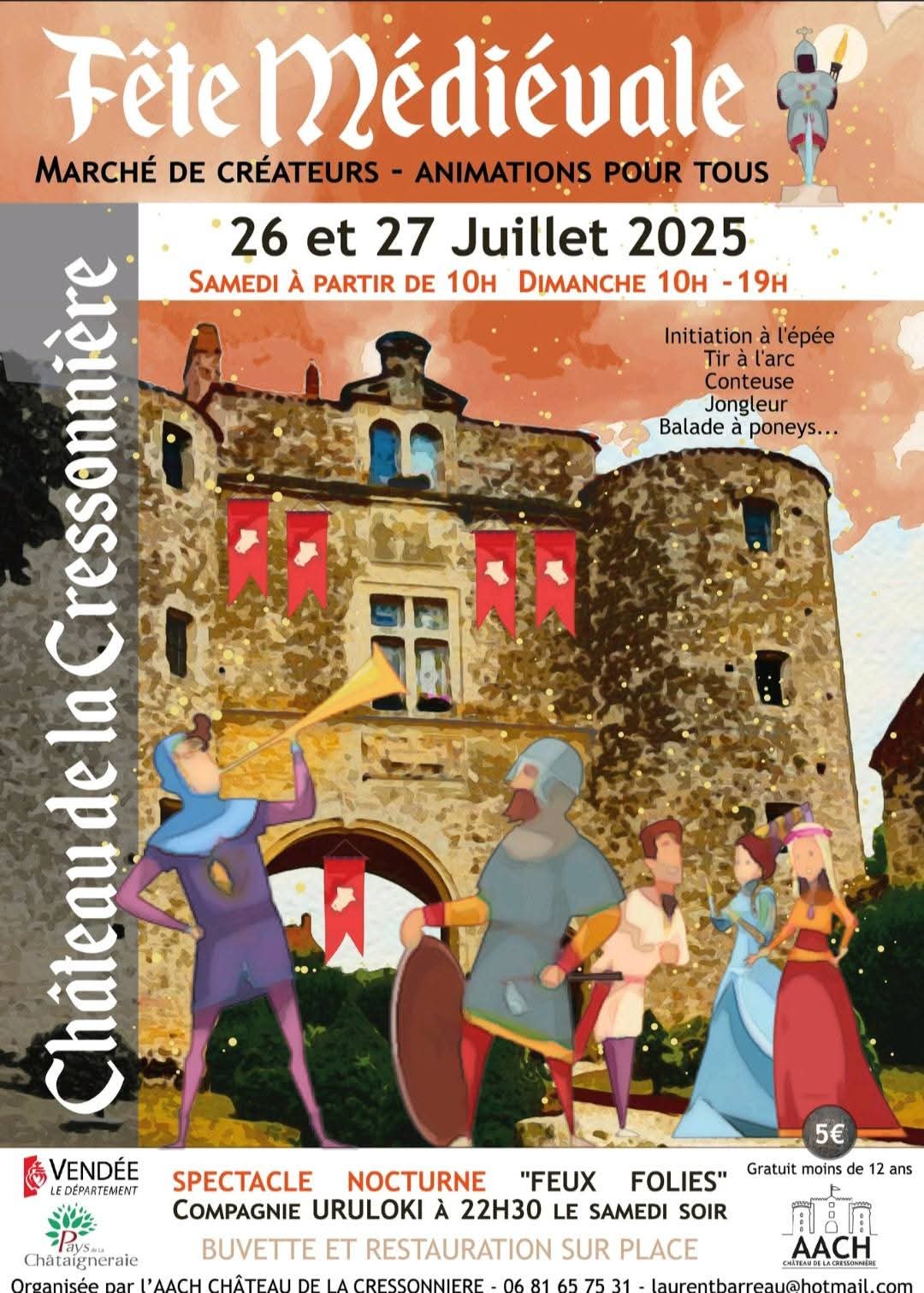 You are currently viewing Fête Médiévale au Château de Cressonnière